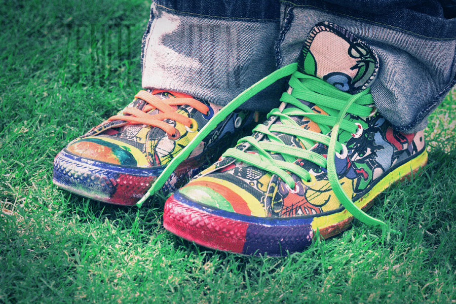 Schuhe bemalt - Foto by A♥ - CC BY 2.0