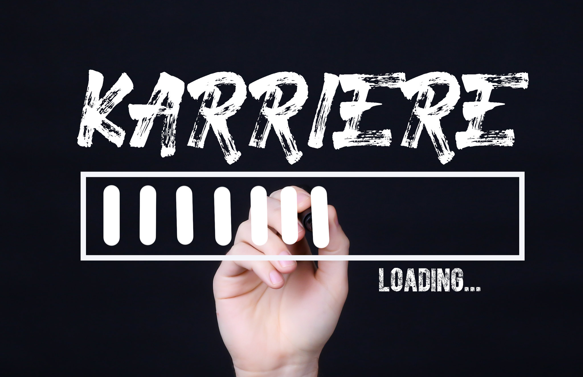 karriere - Jernej Furman Handwriting Text Karriere Loading. Concept meaning Forecasting the future event - CC BY 2.0